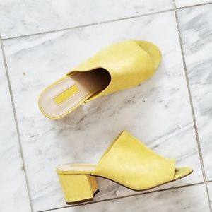 Forever 21 heel block mules